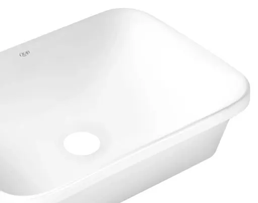 Комплект Qtap Scorpio: Раковина врезная прямоугольная 510х390х145 мм White + Донный клапан PU02 (QT1411K490WN47290) - фото 4