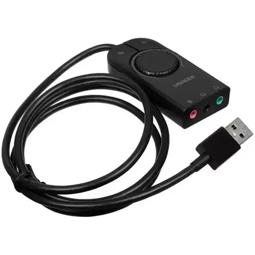 Звуковая карта внешняя USB Ugreen CM129 USB External Stereo Sound Adapter кабель 1 м (50599) - фото 1