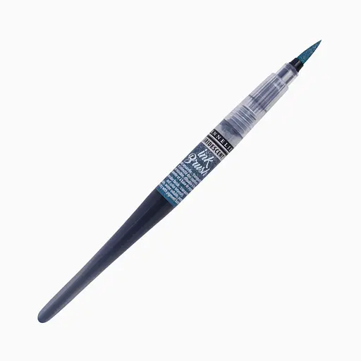 Ручка-кисть с чернилами Sennelier Ink Brush, Переливчатый индиго синий (Iridescent Indigo Blue)