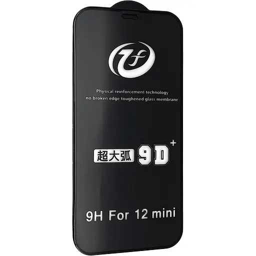 Защитное стекло DK 9D+ Full Glue для Apple iPhone 12 mini 5.4" black