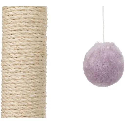 Дряпка-стовпчик Trixie для кошенят Лапка з іграшками бузкова 40х38х50 см [CD] - фото 3