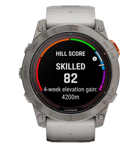 Смарт-годинник Garmin Fenix 7X Pro Sapphire Solar Titanium w. Fog Gray/Ember O. Band (010-02778-14/15/64) - фото 3