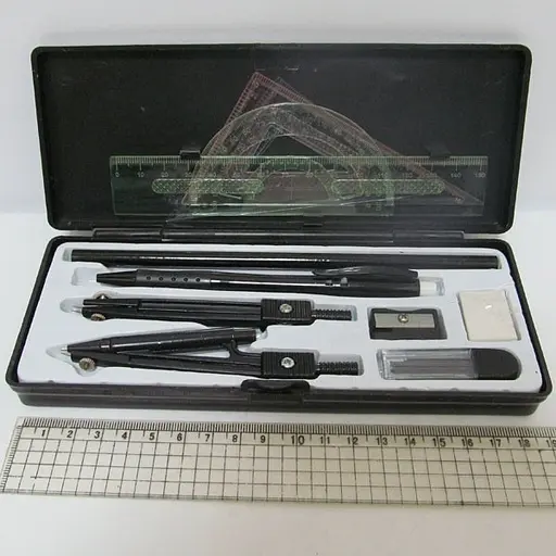 Набір чертожний Josef Otten, готовальня, 11 предметів, пластиковий циркуль