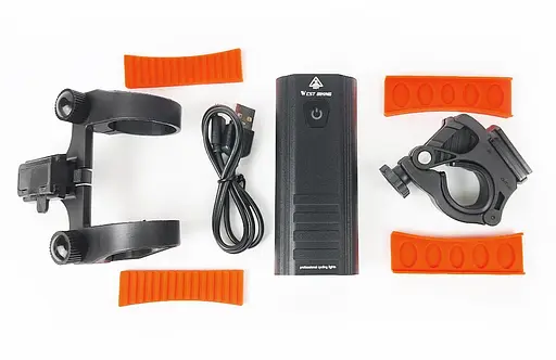 Велосипедна фара передня West Biking 3хT6 Led 1200 Lm USB 5200 mAh 10.2х4.3х2.4 см (G0000922) - фото 3