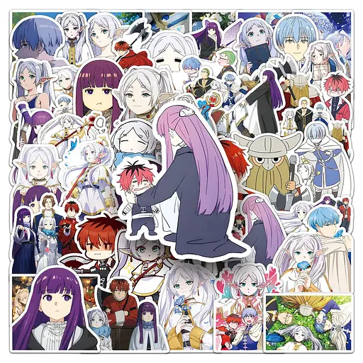 Стікерпак Фрирен Набір наклейок GeekLand Frieren 50 штук - фото 5