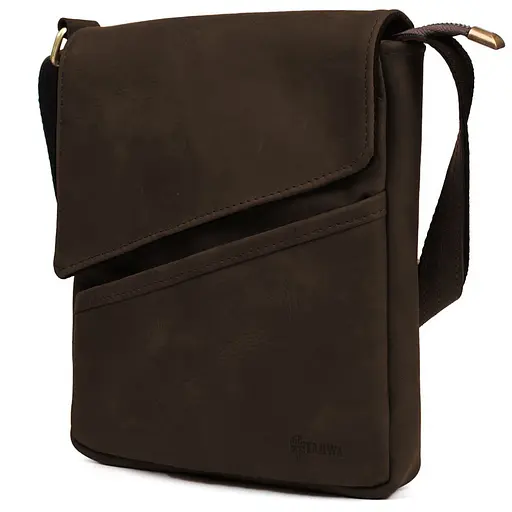 Шкіряна чоловіча сумка TARWA 22х25,5х4 см nsa0001157 - фото 3