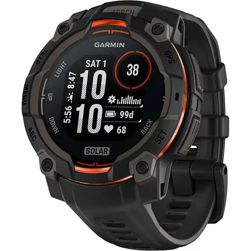 Смарт-часы Garmin Instinct 3 Solar 45 мм Black with Black Band 010-02934-00 (125559)
