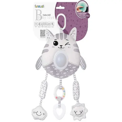 Іграшка музична Funmuch підвіска Кішечка зі світловими ефектами (FM888-16) - фото 2