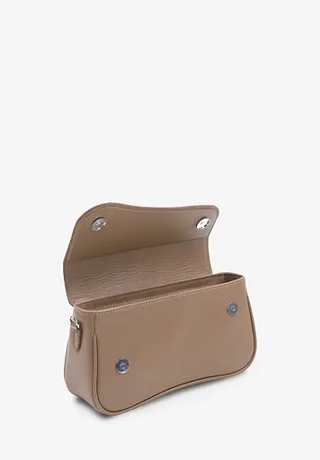 Жіноча шкіряна сумка Nona карамель краст - фото 7