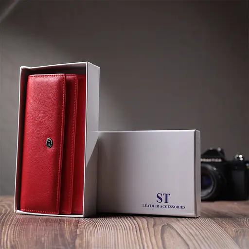 Кожаный женский кошелек ST Leather 18.5х9.5х3.5 см acs0029410 - фото 10