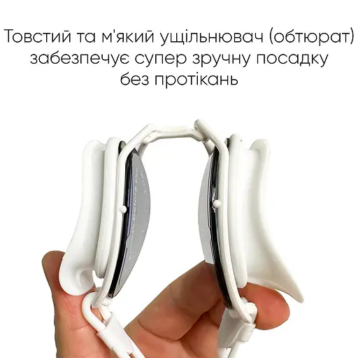 Окуляри для плавання Renvo Gulis Уні Anti-fog Білий OSFM (2SG130-0403) - фото 4