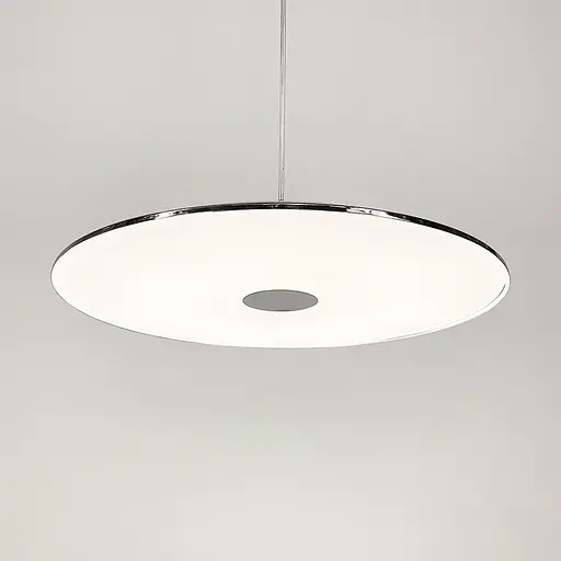 Подвесной серебряный LED светильник ENOCH с нейтральным светом в 3-х размерах Line.F Диаметр 40см - фото 9