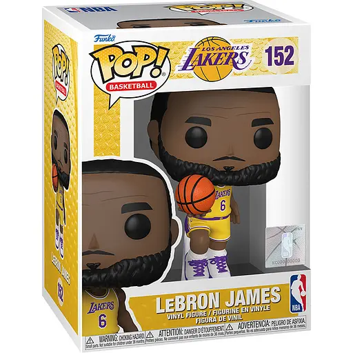 Ігрова фігурка Funko Pop!  NBA LeBron James в жовтій уніформі (65792) - фото 2
