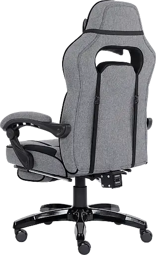 Геймерское кресло GT Racer серое с черным (X-2749-1 Fabric Gray/Black Suede) - фото 5