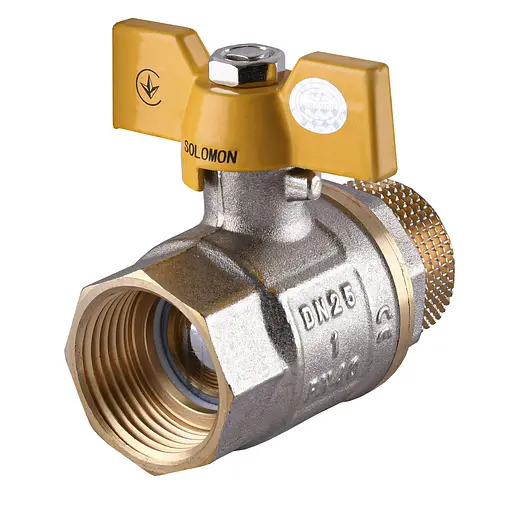 Кран кульовий прямий Solomon 1″ ЗВ ЖБ PN40 В1008 - фото 2