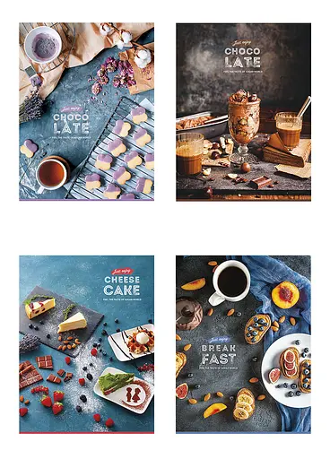 Комплект 4 шт загальних зошитів. Зошит Школярик А5 80 арк. у лінію 5063 4823088207767 - фото 1