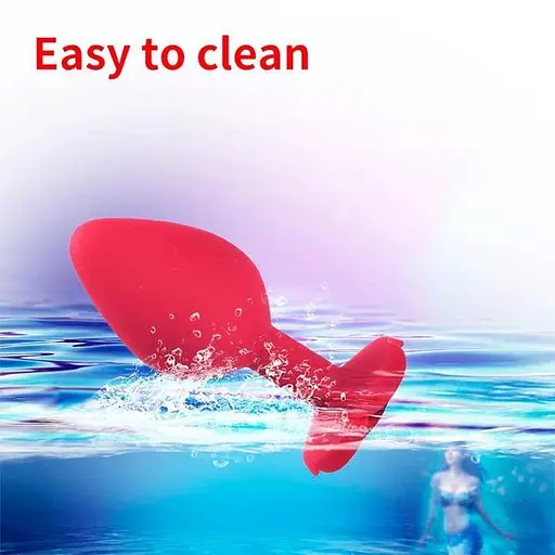 Комплект силиконовых анальных пробок с розами диаметром 2,8 см, 3,5 см и 4,2 см красный - фото 2