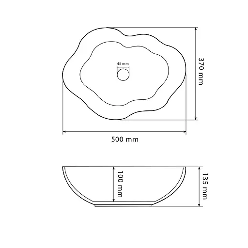 Умивальник VBI Faleria каррара глянцевий накладний VBI-016700, Мармур - фото 4