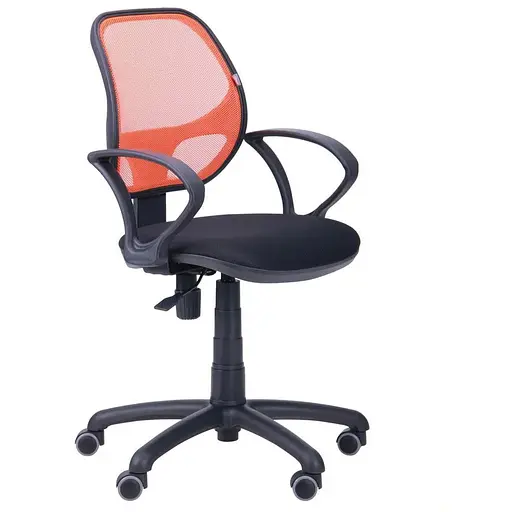 Кресло Байт/АМФ-4 сиденье Сетка серая/спинка Сетка оранжевая