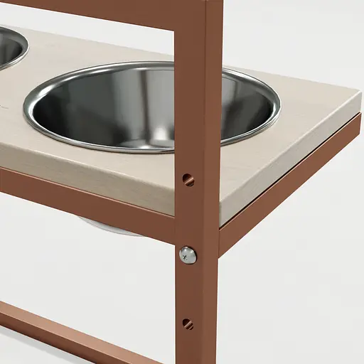 Hollky Flex L — регульовані миски на підставці для великих собак (2 × 1.8 л) - фото 4