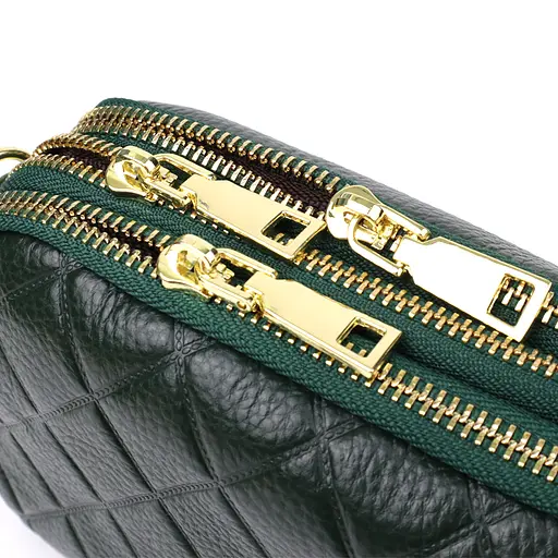 Кожаная сумка Vintage на три отделения для женщин 19х12х6.5 см sum0027599 - фото 3