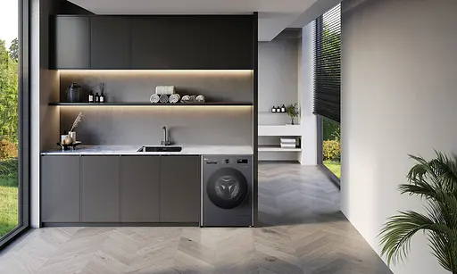 Стиральная машина LG фронтальная 7 кг A+++ антрацит - фото 3