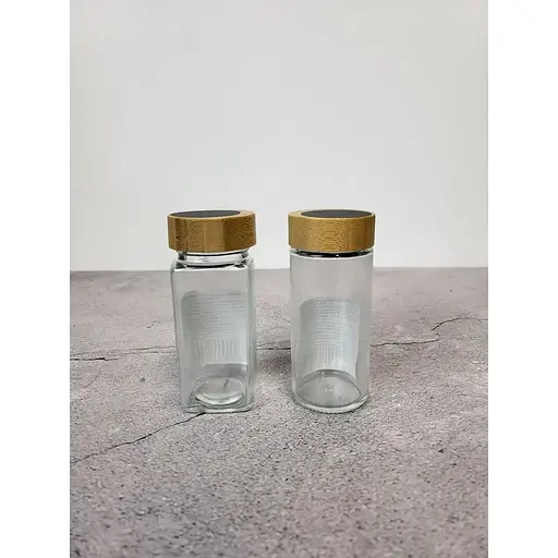 Емкость стеклянная для специй Vittora с деревянной крышкой 100 мл VT-9010 (136105) - фото 2