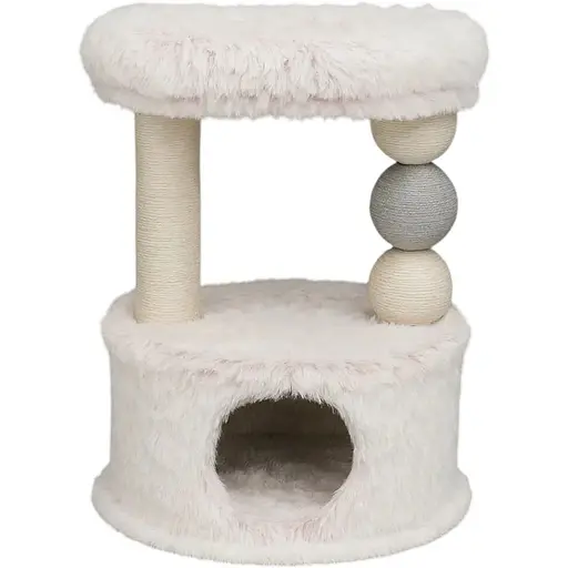 Дряпка-будиночок Trixie Harvey для котів джут/плюш біло-рожева 54х40х73 см [CD] - фото 1