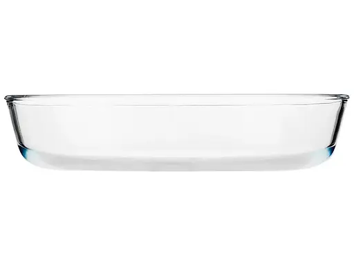 Противень овальный форма из жаропрочного стекла для запекания 25.8х17.8х6, S&T Прозрачный 87076 - фото 2