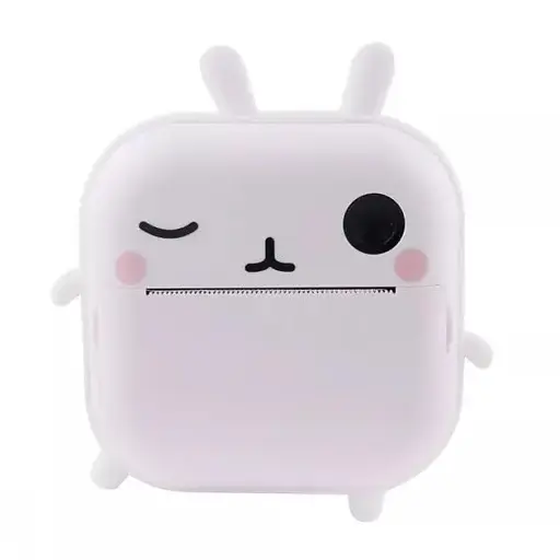 Детский цифровой фотоаппарат Animals M2 48Mp камера с мгновенной печатью фото с набором бумаги 1200mAh Белый - фото 1