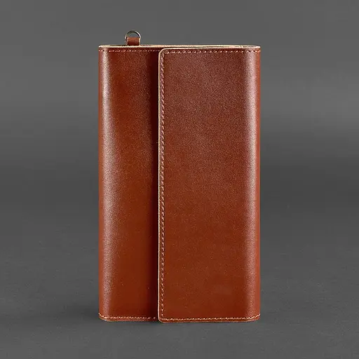 Кожаный клатч-органайзер (Тревел-Кейс) 5.1 светло-коричневый - фото 7