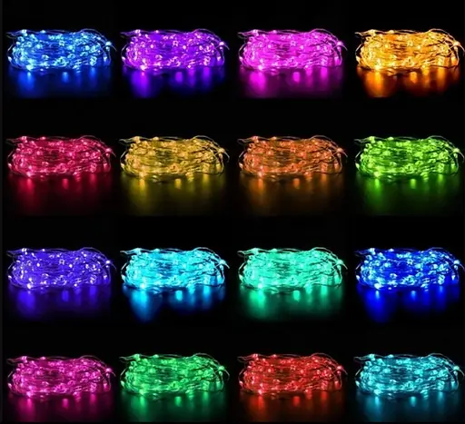 Гирлянда Роса Smart LED управления с телефона RGB Bluetooth от USB 20 м Разноцветная - фото 5