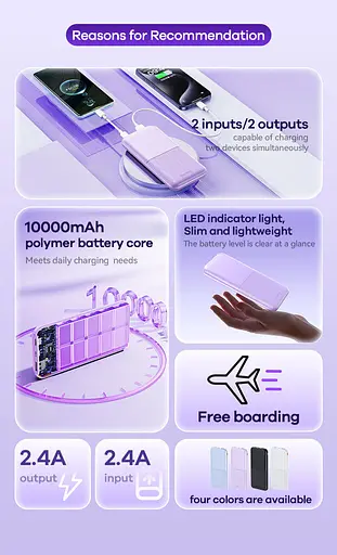 УМБ павербанк Power Bank Remax RPP-23 10000 mAh Black (18174) - фото 2