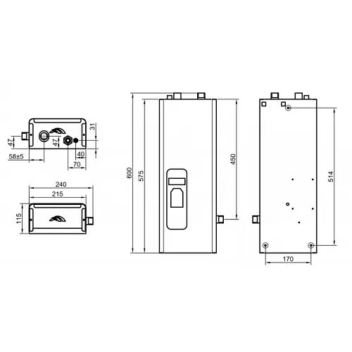 Электрический котел Dnipro Мини КЭО-4,5/220 МЦ (цифровой) - фото 2