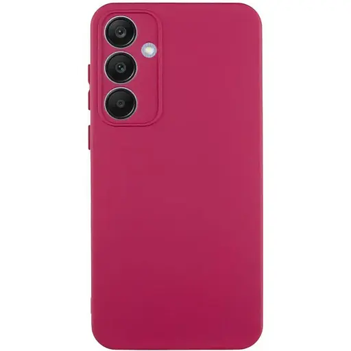 Чехол TPU Getman Liquid Silk Full Camera для Samsung Galaxy S24 FE Бордовый / Marsala - фото 1