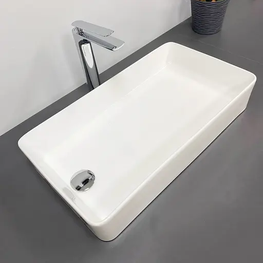 Умивальник VBI Velletri M white накладний VBI-015901, Білий - фото 3