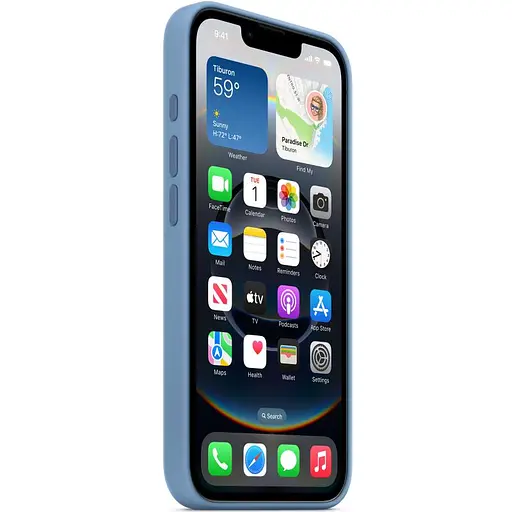 Чехол Epik Silicone case AAA with Magsafe для Apple iPhone 16e 6.1 Зимний синий - фото 2