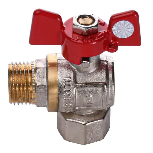 Кран кульовий Q Professional 1/2″ нв КБ кутовий Q154 PN40 - фото 2