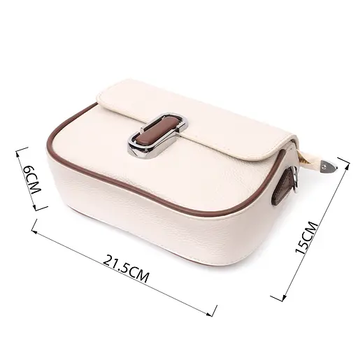 Полукруглая сумка для женщин Vintage с магнитом-защелкой из натуральной кожи 21.5х15х6 см sum0029022 - фото 3