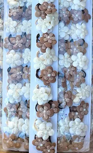 Набір гумок для волосся з об'ємними кольорами та паєтками 20 шт - фото 2