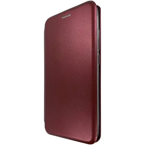 Чехол книжка Samsung А750 эко-кожа Premium Case для смартфона Бордовый - фото 3