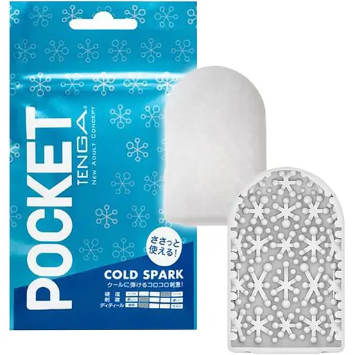 Мастурбатор Tenga Pocket Cold Spark белый