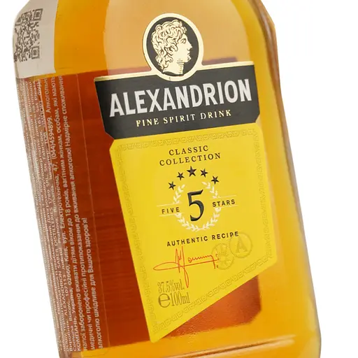 Міцний алкогольний напій Alexandrion 5 зірок 37.5% 0.1 л - фото 6