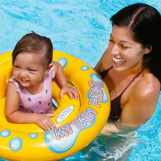 Дитячий пліт для плавання зі спинкою 59574, 1-2 роки, до 15 кг - фото 6