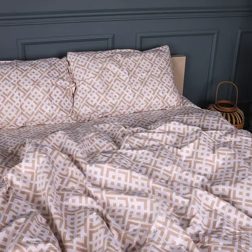 Пододеяльник MirSon Ranforce Elite Abstract Beige 200х220 см (2200013164876) - фото 2