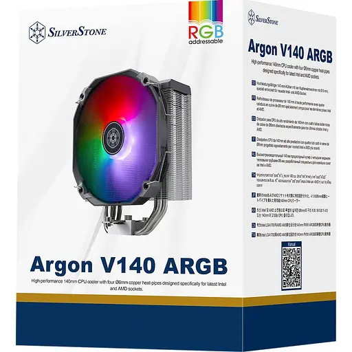 Кулер для процессора SilverStone Argon V140 ARGB (SST-ARV140-ARGB) - фото 11