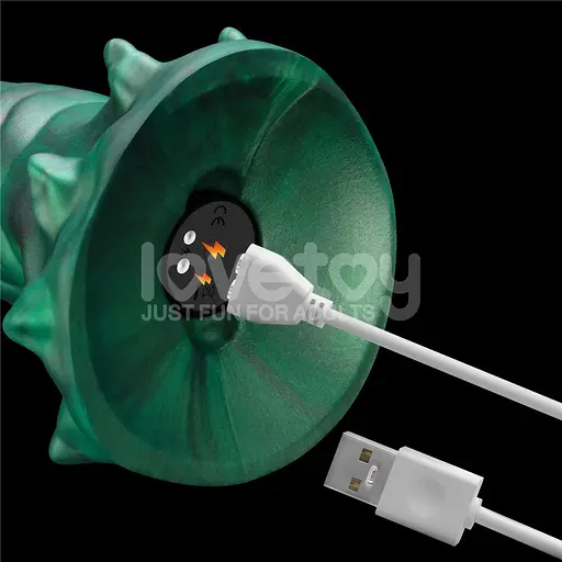 Вібратор Lovetoy Double-Claw Savage Charm 19.4 см зелений - фото 12