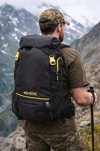 Легкий походный, туристический рюкзак 35L черный 60х28х15 см Baere sum0028861 - фото 1