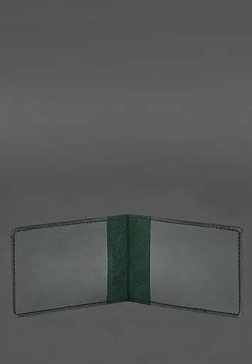 Кожаная обложка для удостоверения участника боевых действий (УБД) 2.2 зеленый краст - фото 3