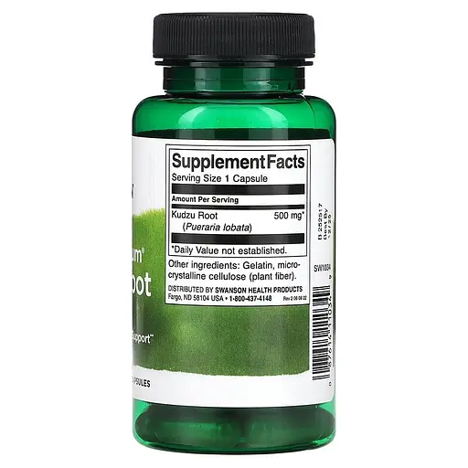 Кудзу Swanson Full Spectrum Kudzu Root 500 mg 60 caps (1086-2023-10-2736) - фото 2
